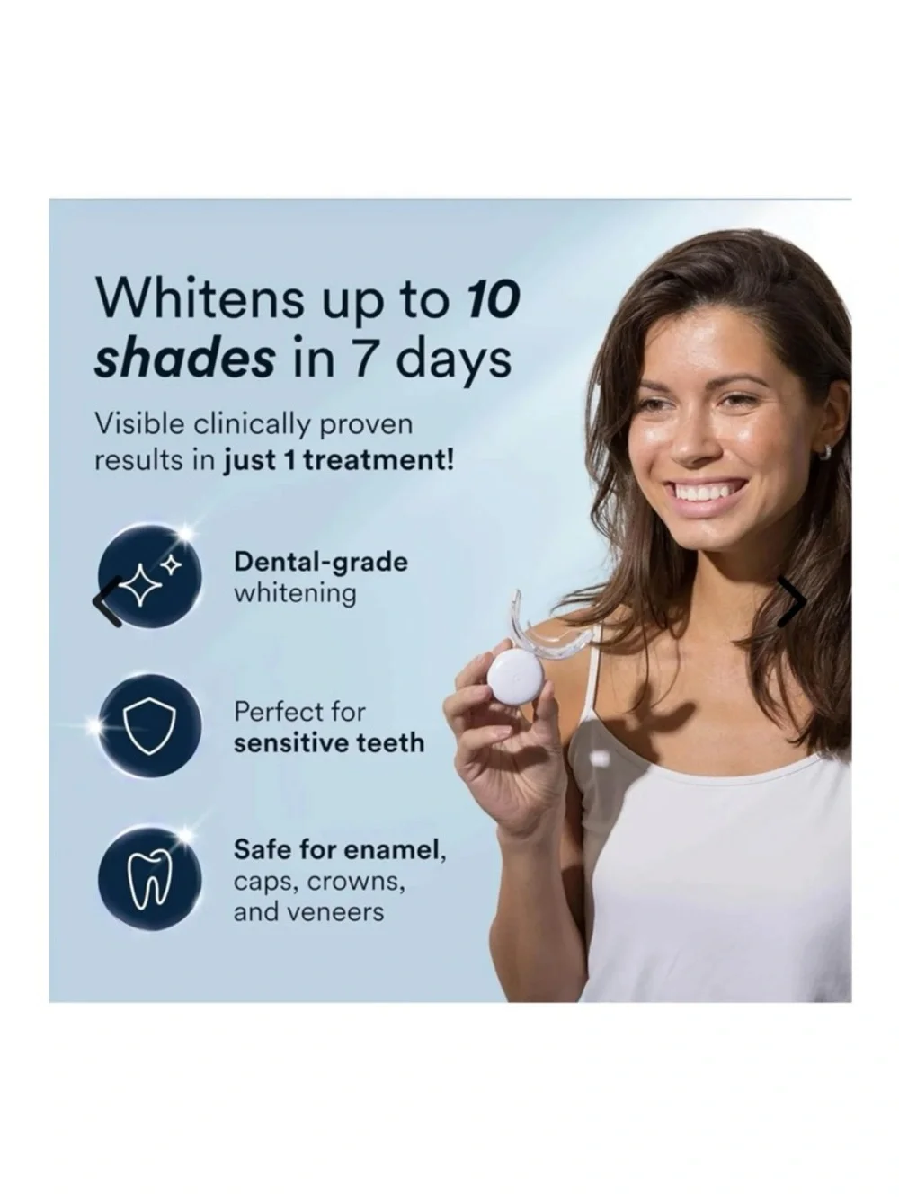 new Auraglow ☀︎︎ Powerful LED Tooth Whitening Device ☀︎︎ Blue Case ☀︎︎ No gels